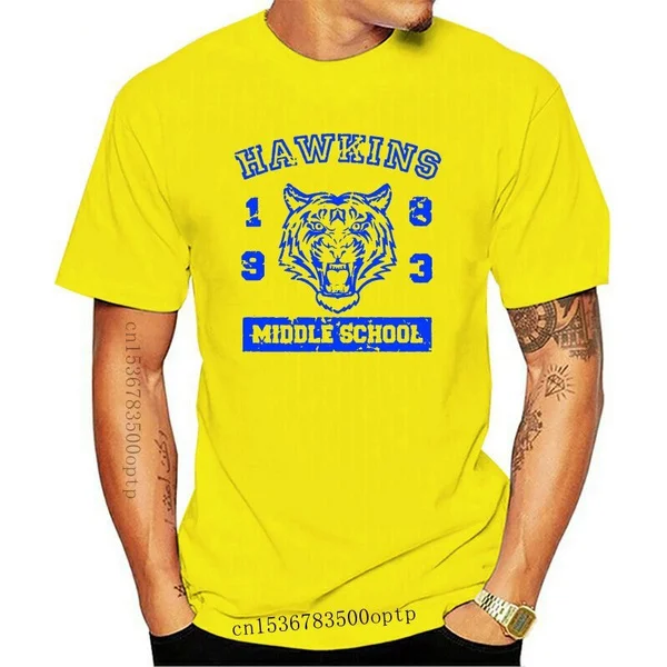 New Funny Costume Stranger 540 Hawkins Middle Tv Show Things School Mens T-Shirt