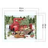 Christmas Car - 11CT Counted Cross Stitch - 40*50cm - Xmas