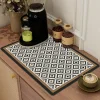 Retro Water Uptake Kitchen Counter Coffee Table Top Mat Modern Home
