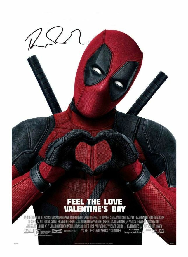 RYAN REYNOLDS - DEADPOOL AUTOGRAPH SIGNED PP Photo Poster painting POSTER