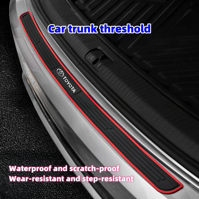 Car silicone door sill protection strip (with special car logo) 
