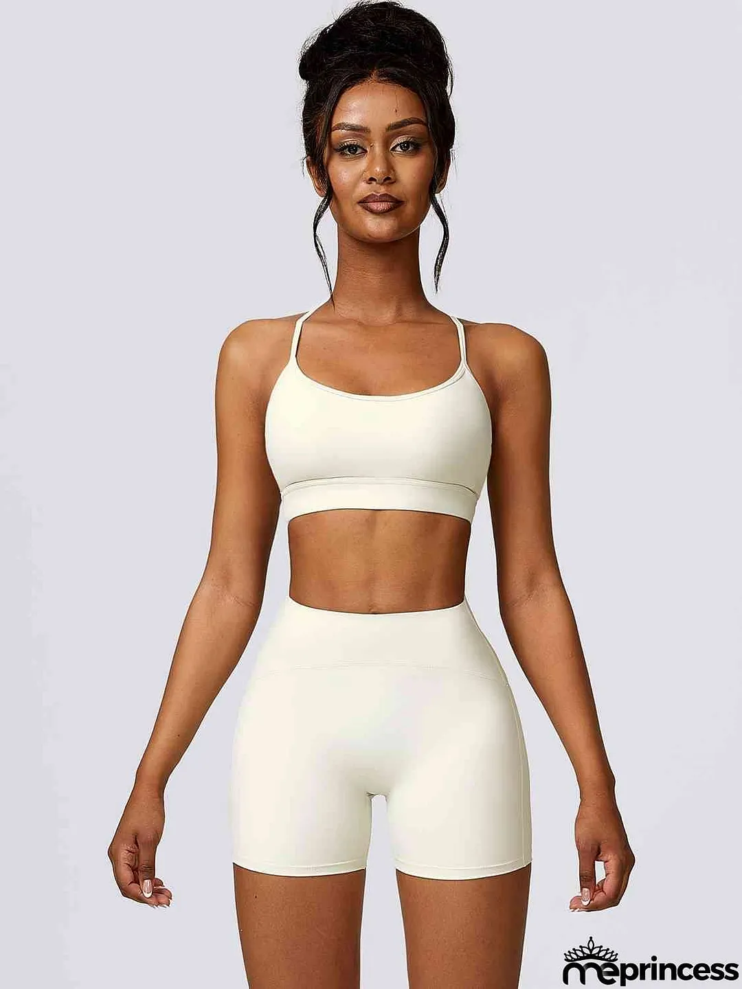 Sport Bra and Wide Waistband Shorts Set