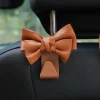 Elegant BowKnot Design PU Leather Car Used Backseat Hooks Hanger