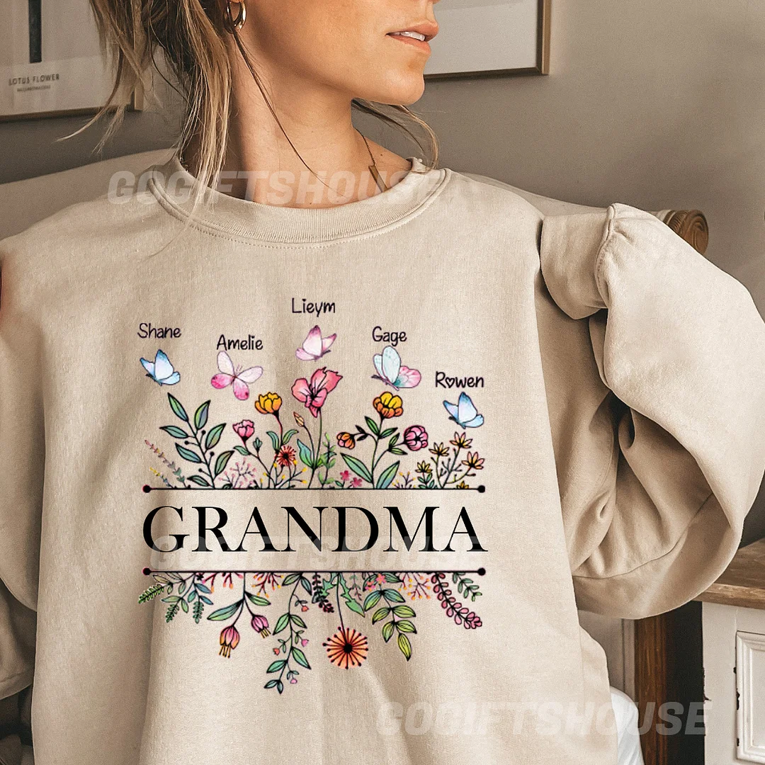 Personalized grandma online sweatshirt