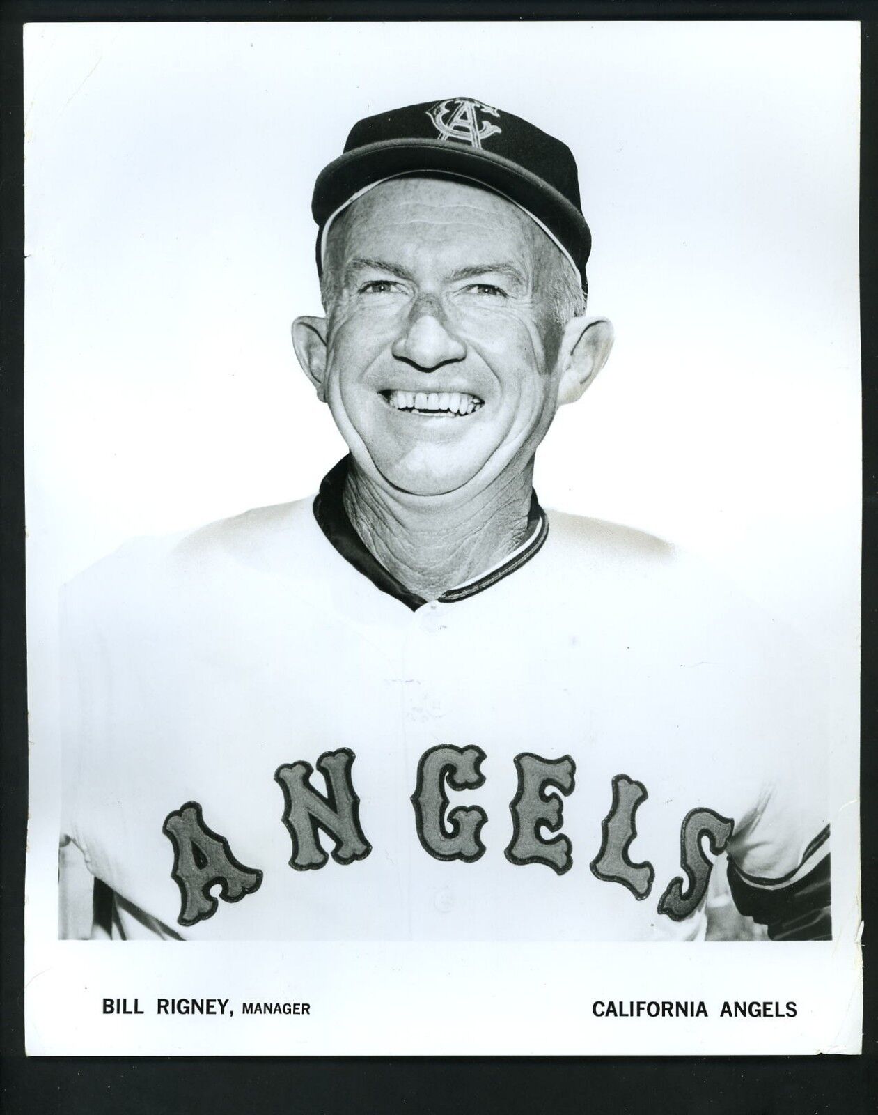 Bill Rigney 1968 Press Photo Poster painting California Angels