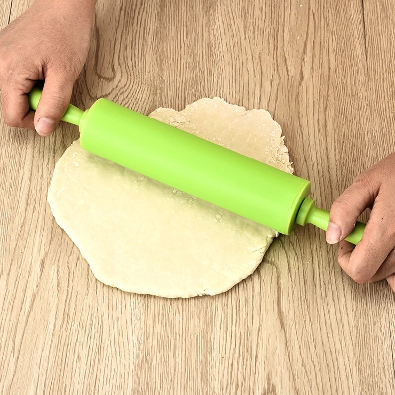 Casual Solid Color Silica Gel Rolling Pin 1 Piece
