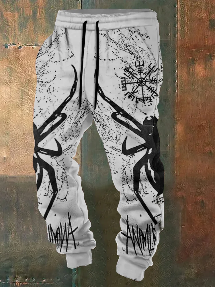Viking Graphics Spider Print Sports Pants