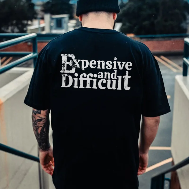 Expensive And Difficult Print Men's T-shirt -  UPRANDY