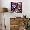 Violet Flowers-Paint by Numbers Acrylic Painting 40*40CM