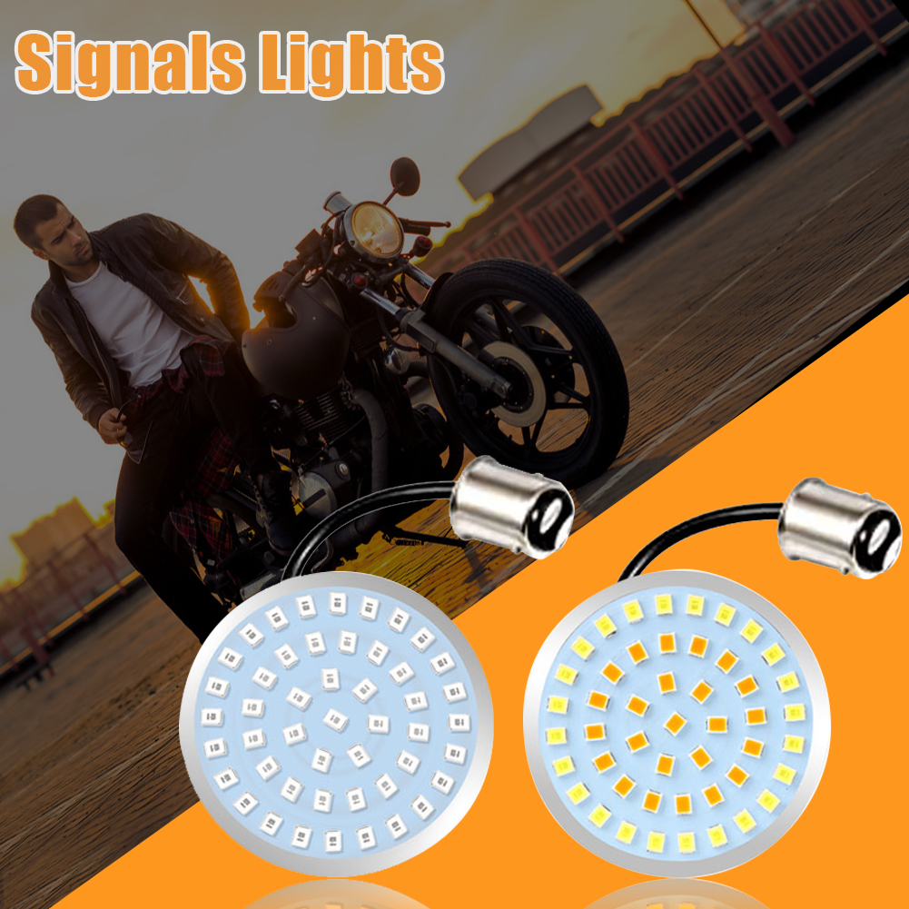 2pcs Motorcycle Turn Signals LED Lights for Harley Softail Dyna Indicator от Cesdeals WW