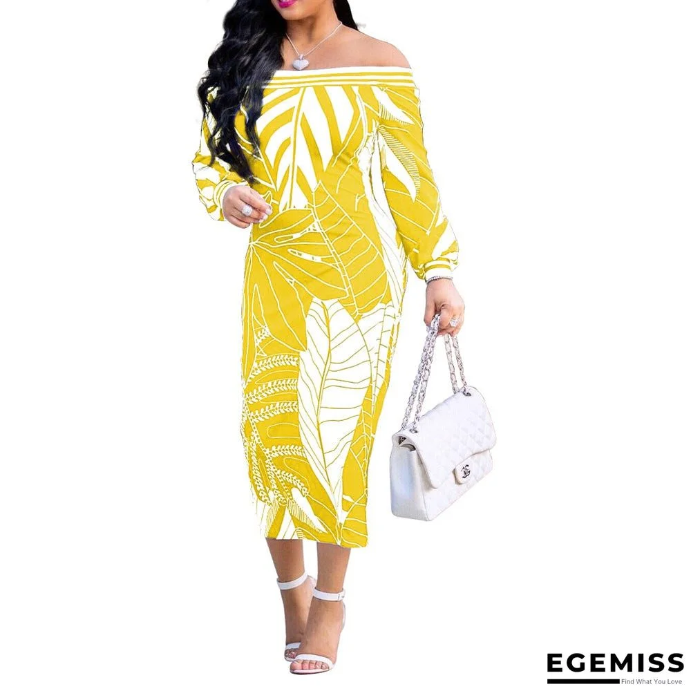 European and American Sexy Women's Printed Chest-wrapped Dress | EGEMISS