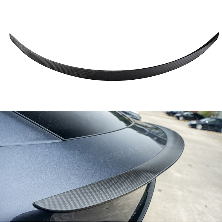 Model 3 Highland/Model Y Juniper Performance Style Real Carbon Fiber Trunk Spoiler