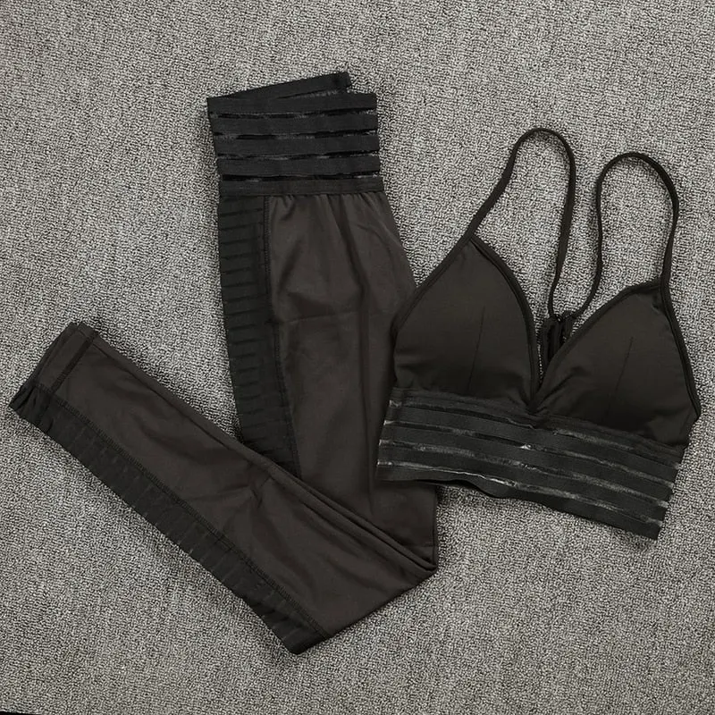 Skinny Sexy Gym Tracksuit Women Leopard Printed Skinny Fitness Two Piece Set Outfits Running Training Workout Sportswear