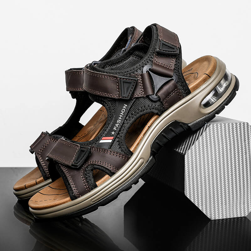 Men's Outdoor Air Cushion Leather Sandals