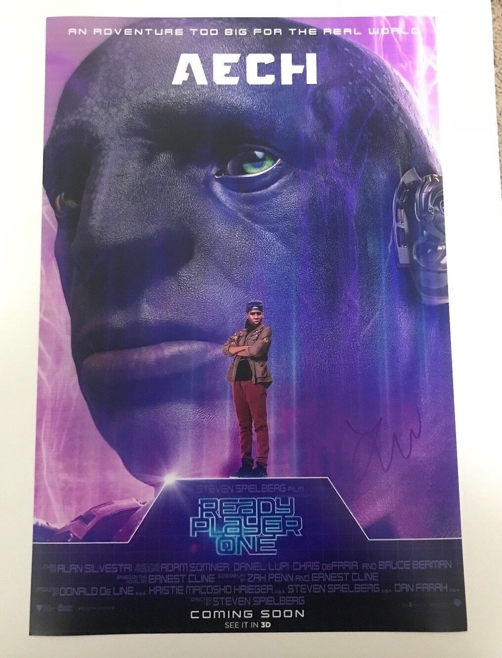 * LENA WAITHE * signed autographed 12x18 poster * READY PLAYER ONE AECH * 2