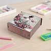 Diamond Painting Wooden Petal Girl 4 Slots Diamond Painting Storage Box for Adult Beginner
