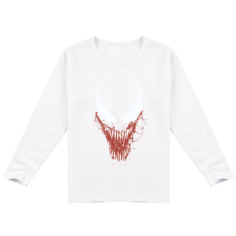 Mayoulove Venom Long Sleeve T-shirt for Boys - Cool Spider-man Anti-hero Print - Trendy and Stylish - Perfect for Kids and Teenagers who Love Marvel Comics and Superheroes-Mayoulove