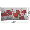 (US Local)Poppy 5D DIY Full Drill Round Big Size Diamond Painting Kit Home Wall Room Decor 100x50cm