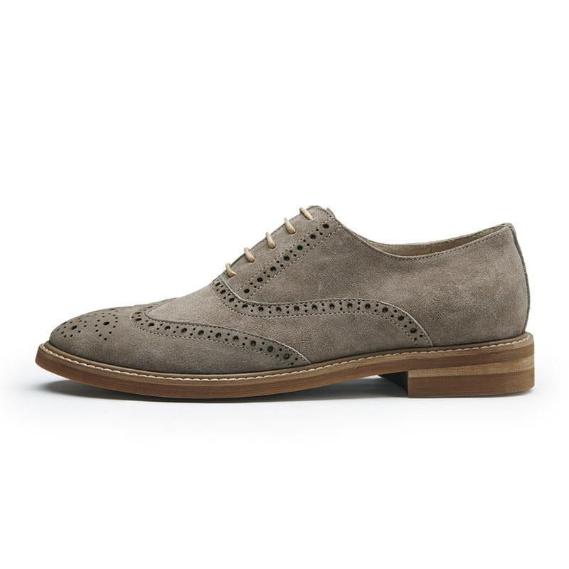 Men's Business Classic Suede Brogue Shoes | EGEMISS