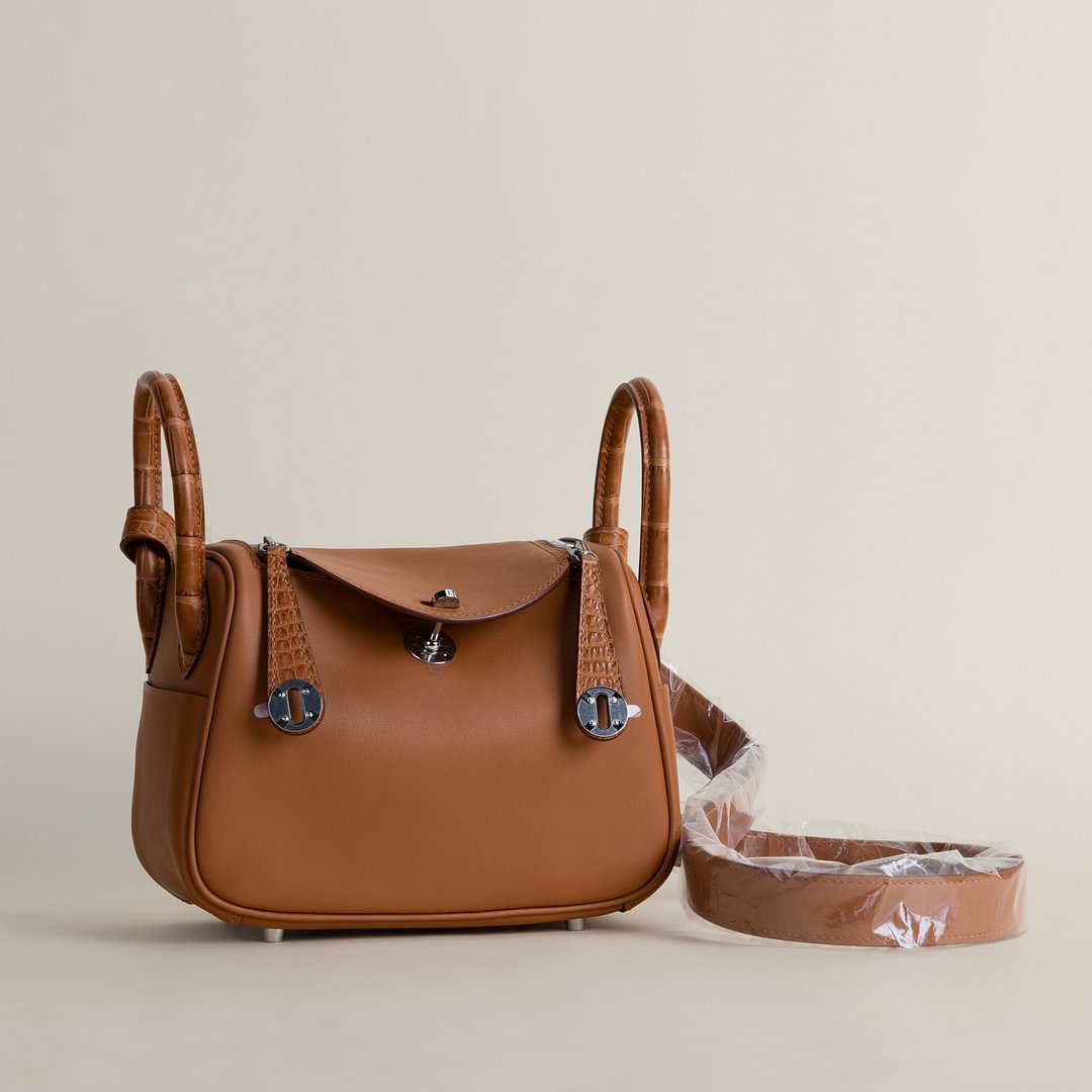 Mini Lindy Touch Swift/Matte Alligator Crocodile leather  CC37 Gold PHW