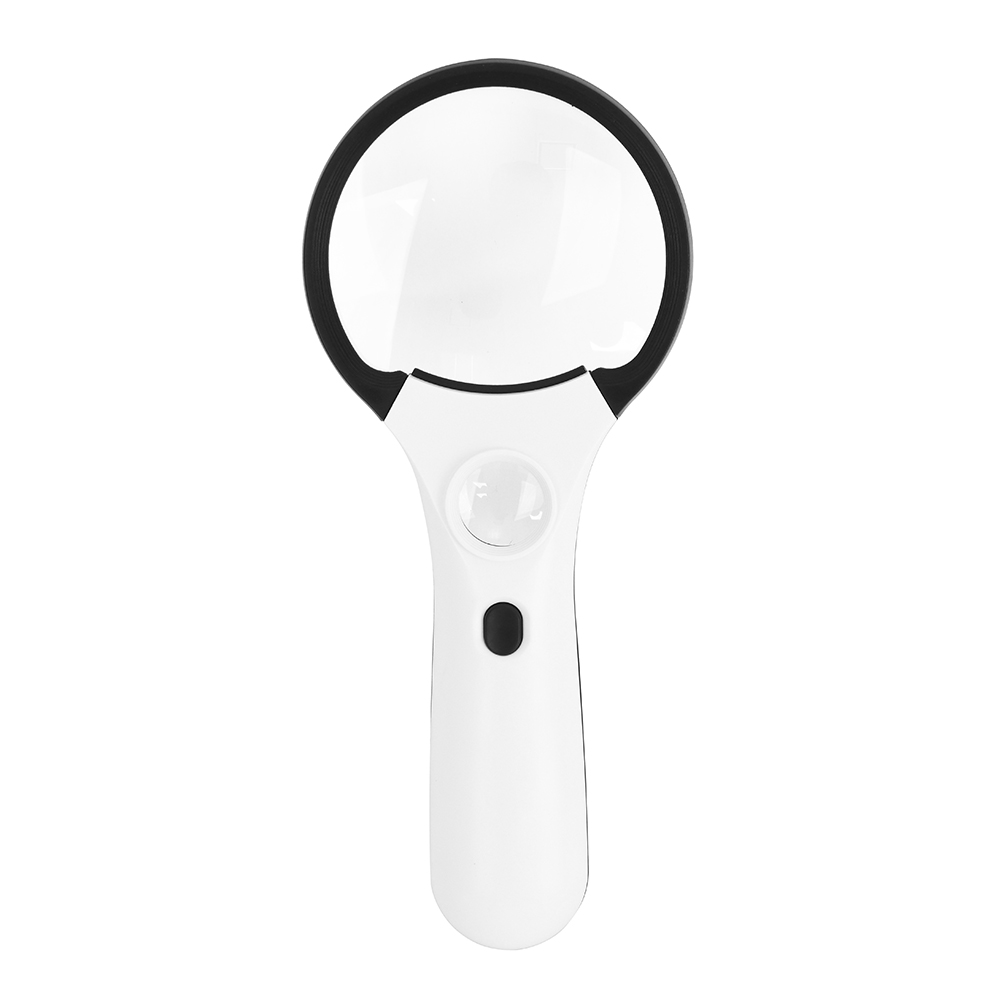 

3x/45x Handheld Magnifying Glass Lens w/ 4LED Lights Illuminated Magnifier, 501 Original