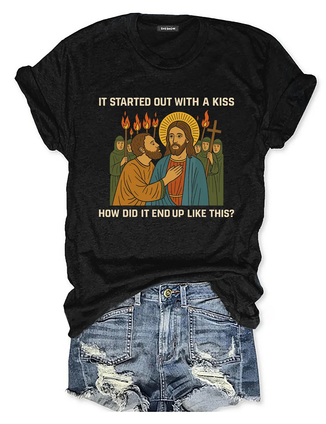 It Started Out With A Kiss How Did It End Up Like This T-shirt