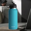 40oz Insulated Cup Mug Straw Lid Stainless Steel Thermos Water Bottle Wide Mouth