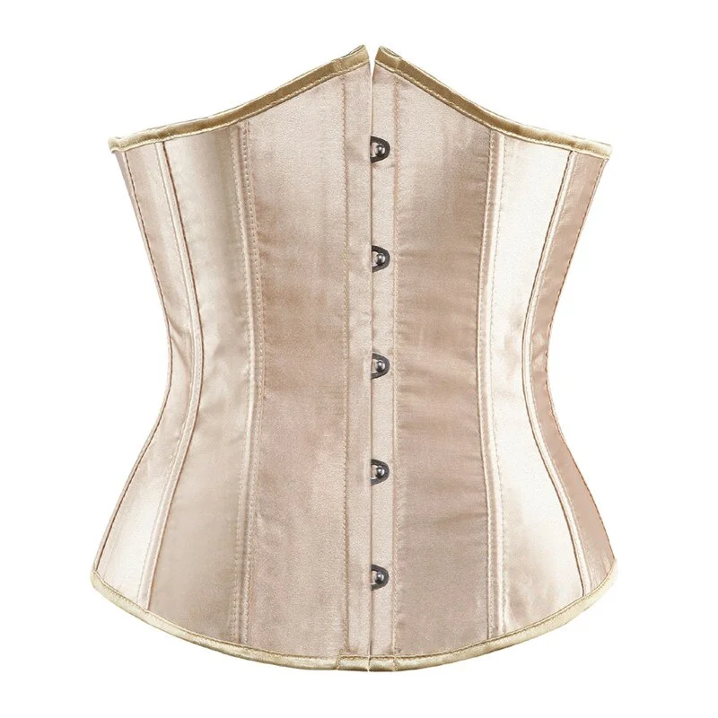 Underbust Corset Bustier Corsets Women Plus Size Korset Push Up Waist Slimming Cincher Sexy Boned Corselet Top Solid Pink Green