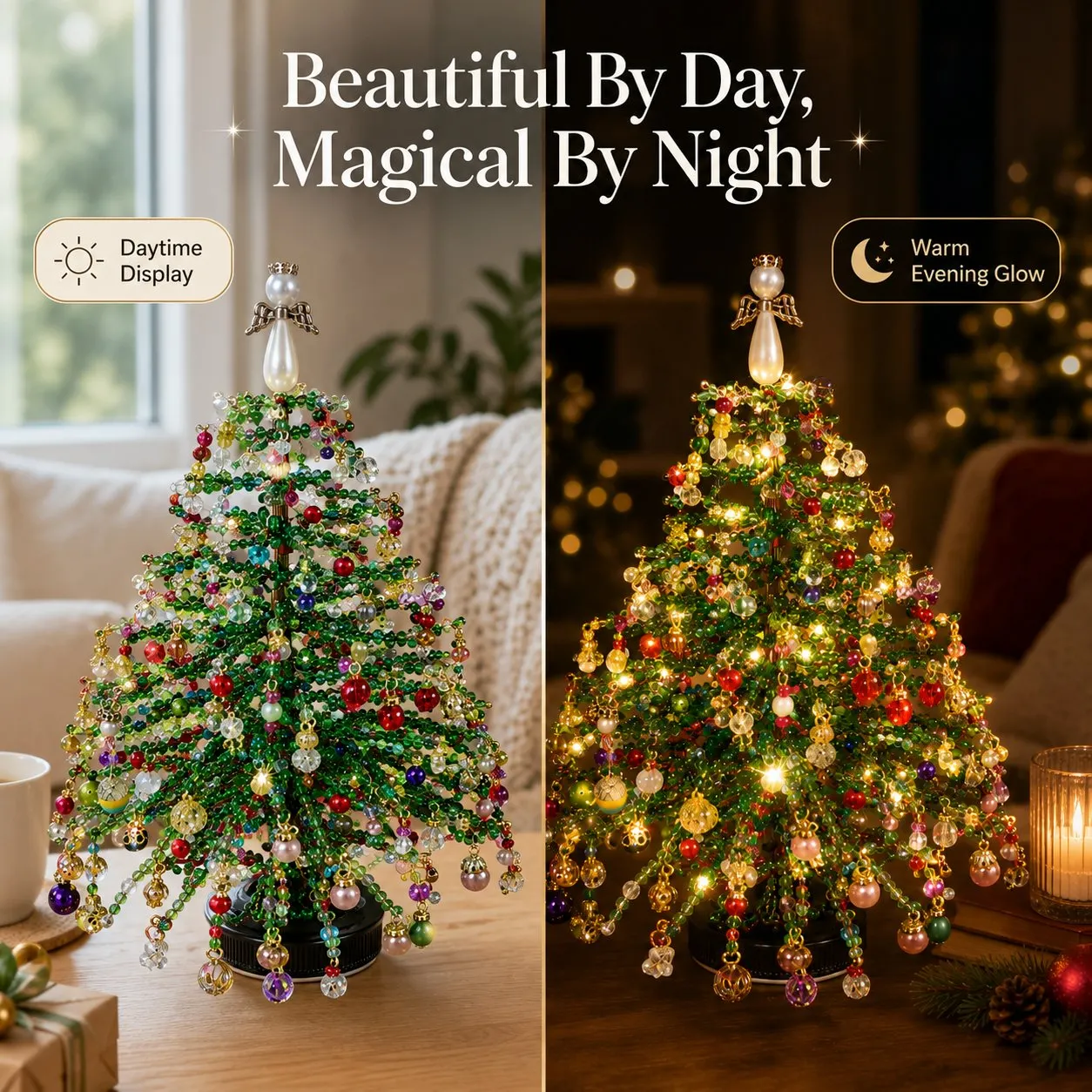 Family Christmas DIY beading activity