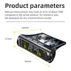 Solar/USB Car Dashboard Clock with Time/Date/Temperature Display Vehicle Electronic Clock for Car Truck Office Home and Outdoor Camping