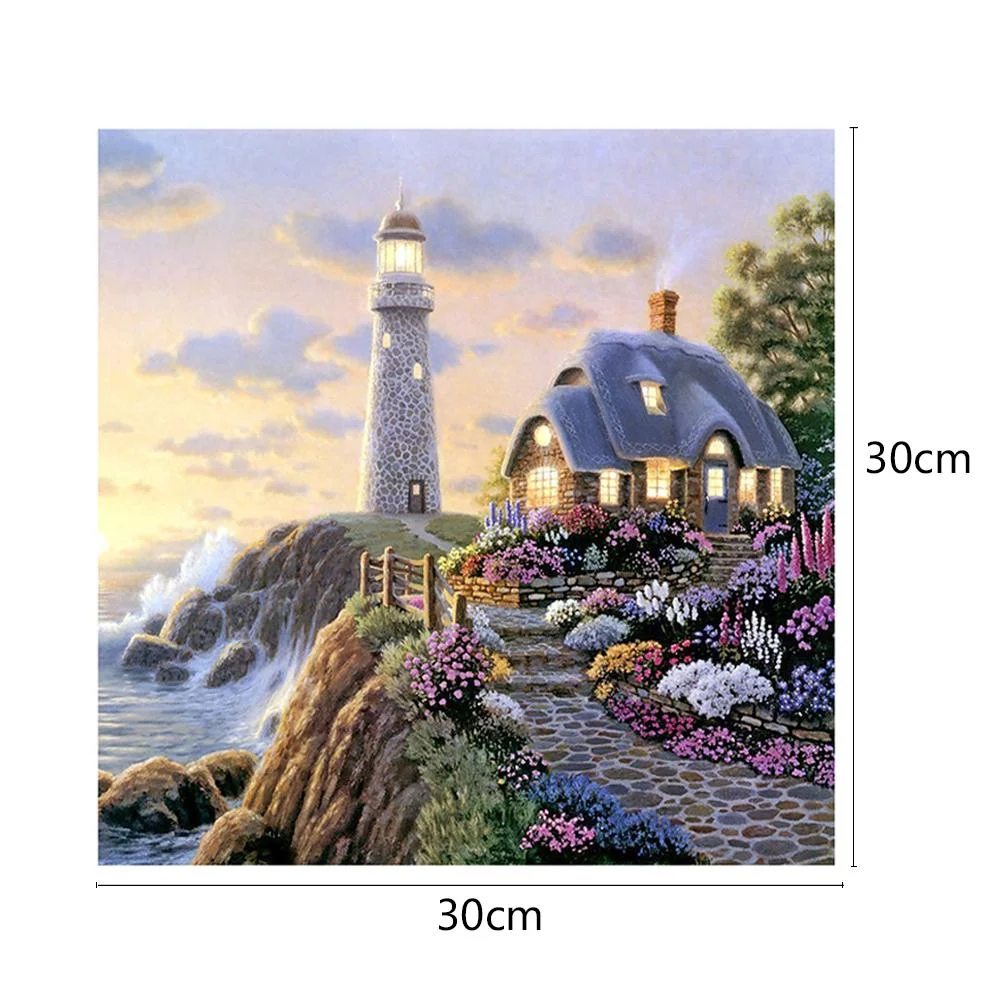 Diamond Painting - Partial Round Drill - House(30*30cm)