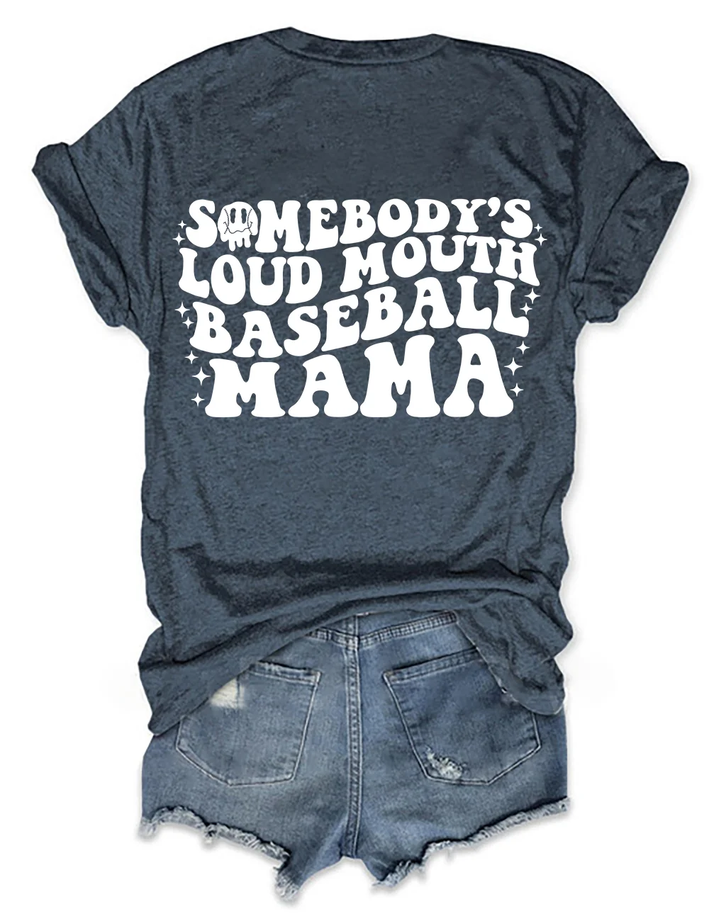 Somebody's Loud MOUTH Baseball Mama T-shirt