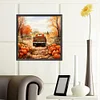 Diamond Painting-DIY Full Round Drill Autumn Pumpkin Classic Car(40x40cm)