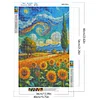 Sonnenblumen 5d DIY Diamant Kunst Malerei Sets Runde Vollbohrer Edelstein Kunst 40x60cm