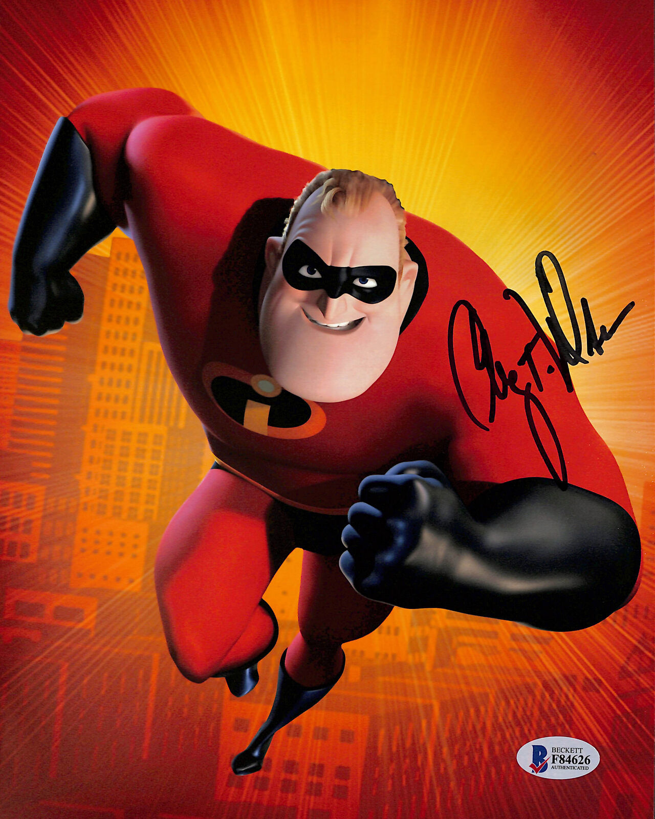 Craig T. Nelson The Incredibles Authentic Signed 8x10 Photo Poster painting BAS #F84626