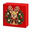 DIY Diamond Art Christmas Gift Box Red Hardboard Holiday Craft Decor Kit