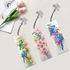 3Pcs Diamond Painting Bird Flower Bookmark Making Kit Decoration