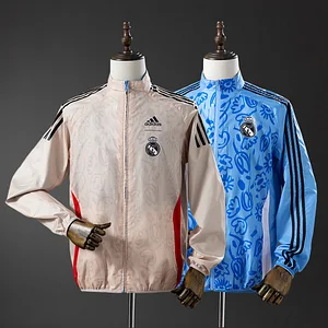 2025/2026 Real Madrid Double-Sided Jacket Windbreaker 1:1 Thai Quality