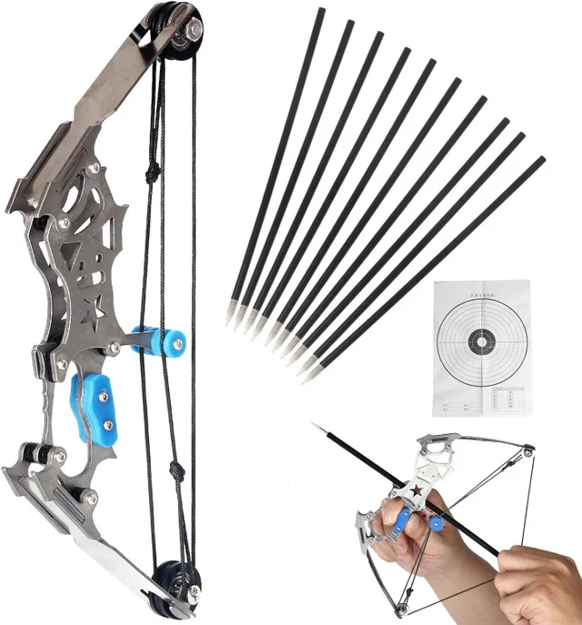 🏹9&prime;&prime; Archery Mini Compound Bow and Arrow Set 