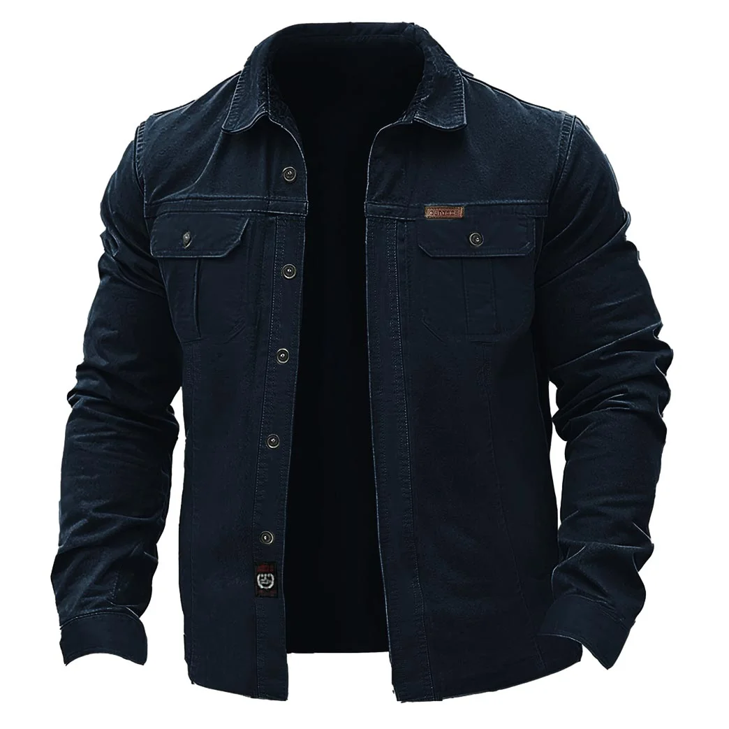 Men's Military Green Utility Jacket-inspireuse