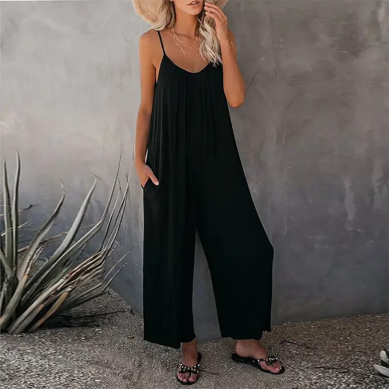 🔥Ultimate Flowy Jumpsuit with Pockets (Buy 2 Free Shipping)