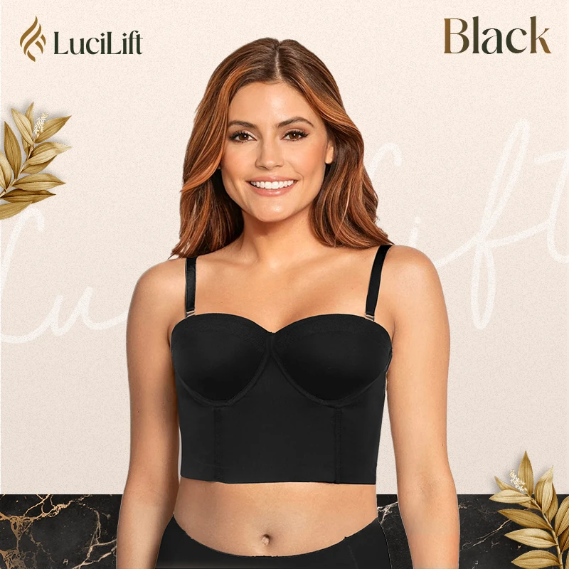 LuciLift - Low Back Strapless Bra - Premium Fabric