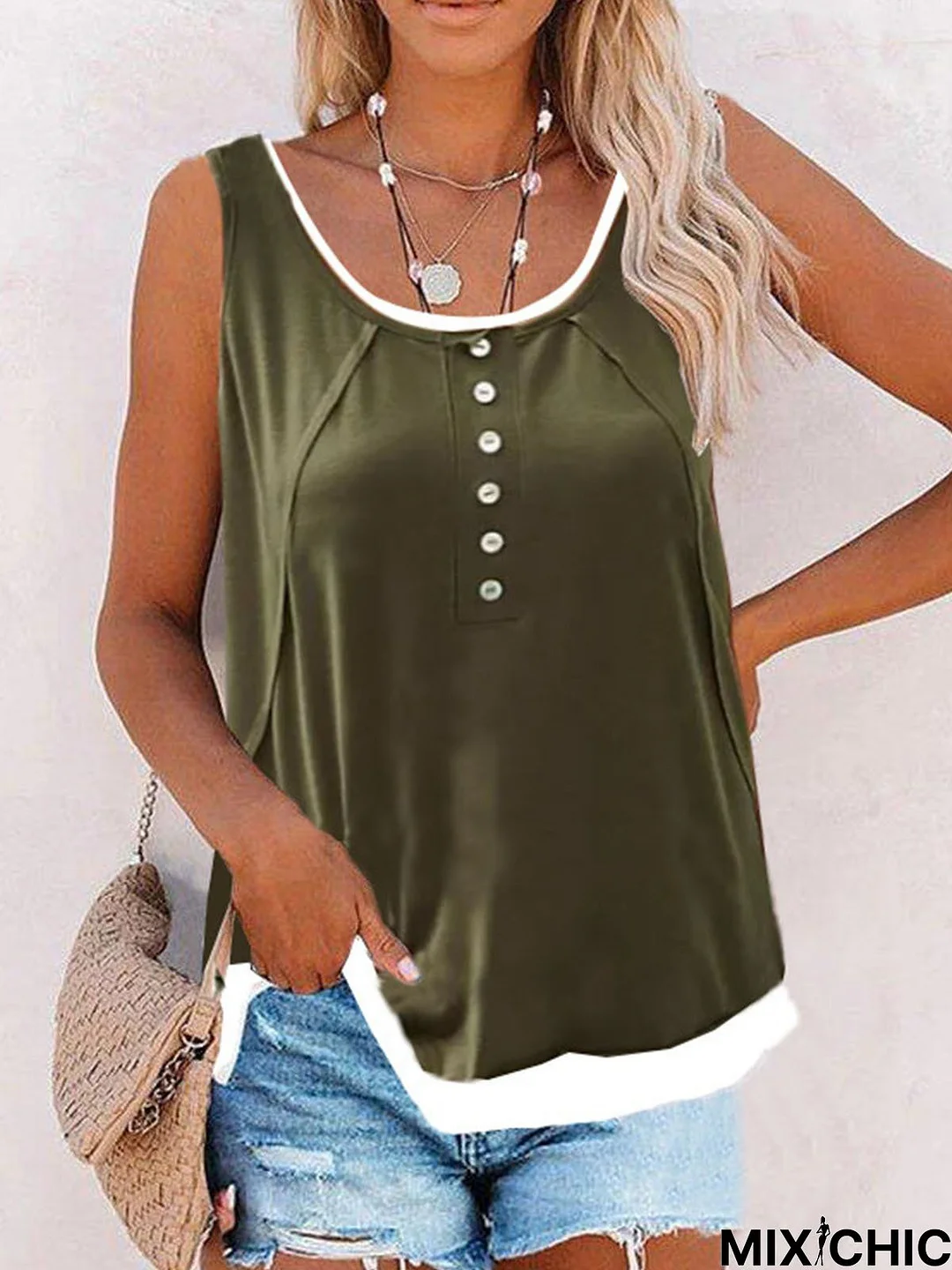 Sleeveless Casual Tops