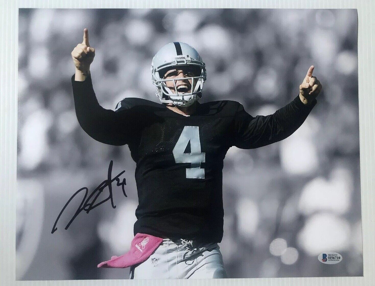 Derek Carr Signed Autographed 11x14 Photo Poster painting Oakland Raiders BECKETT COA