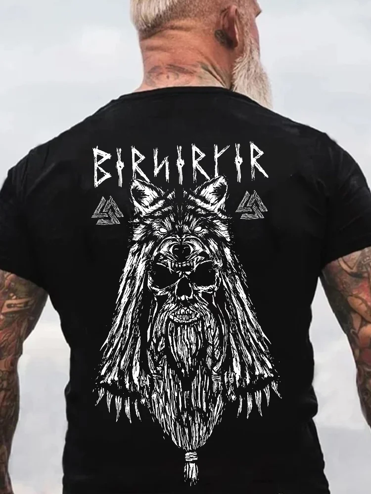 BrosWear Men's Viking Berserker Short Sleeve T Shirt