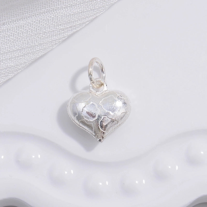 1 Piece 925 Sterling Silver Heart Shape Pendant