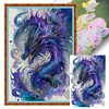 Purple Dragon-11CT Stamped Cross Stitch 50*70cm(Big Size)