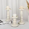 Cream White 3PCS Candle Holders Set Home Wedding Table Decor Prop