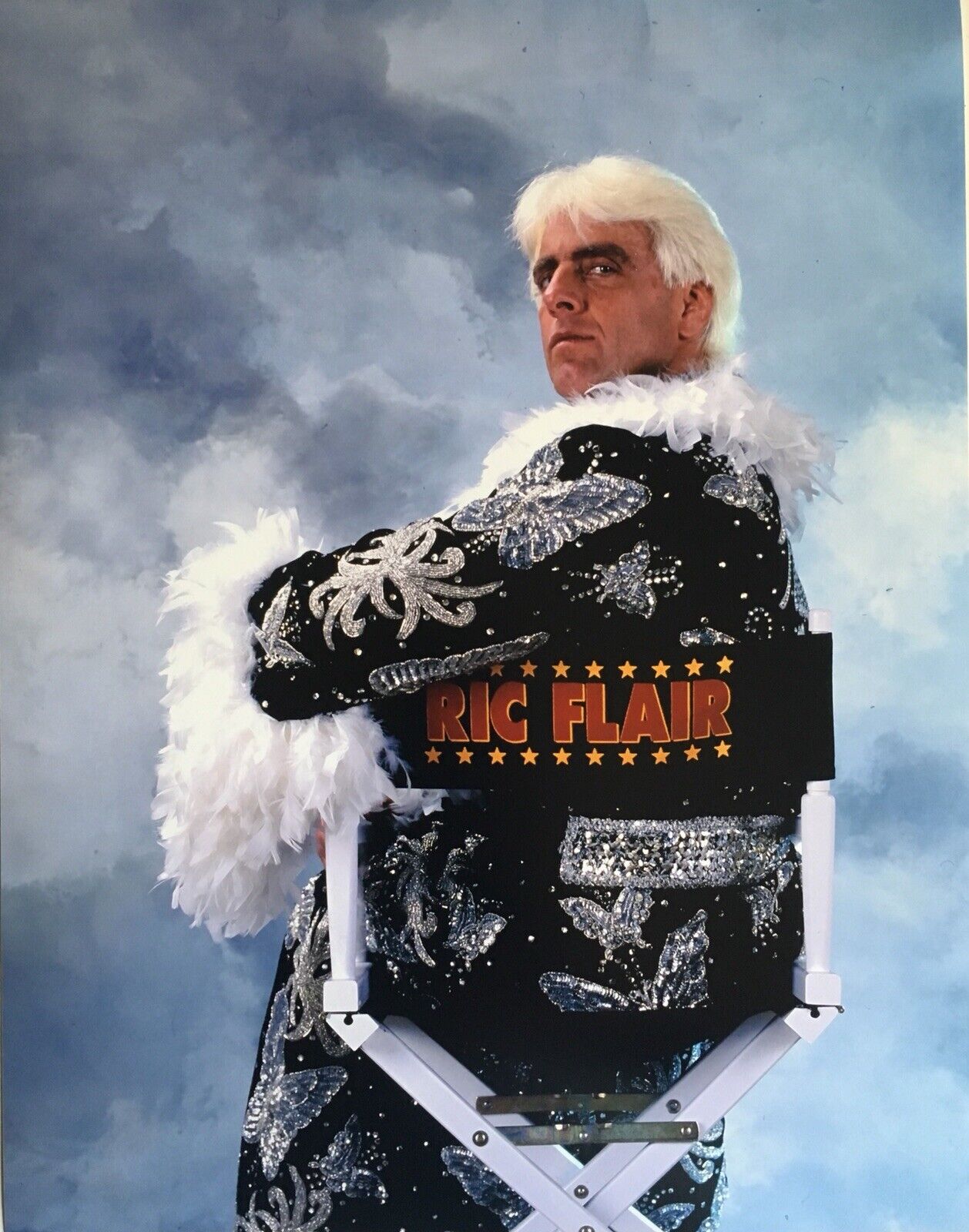 Ric Flair 8x10 Photo Poster painting Print Butterfly Robe Print Photo Poster paintingshoot WWE NWA WCW WWF