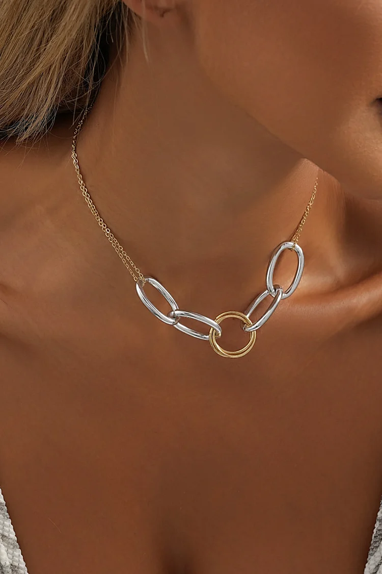 Daily Versatile Geometric Chain Necklace